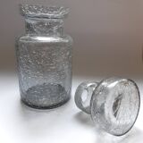 Apothecary bottle cracked glass