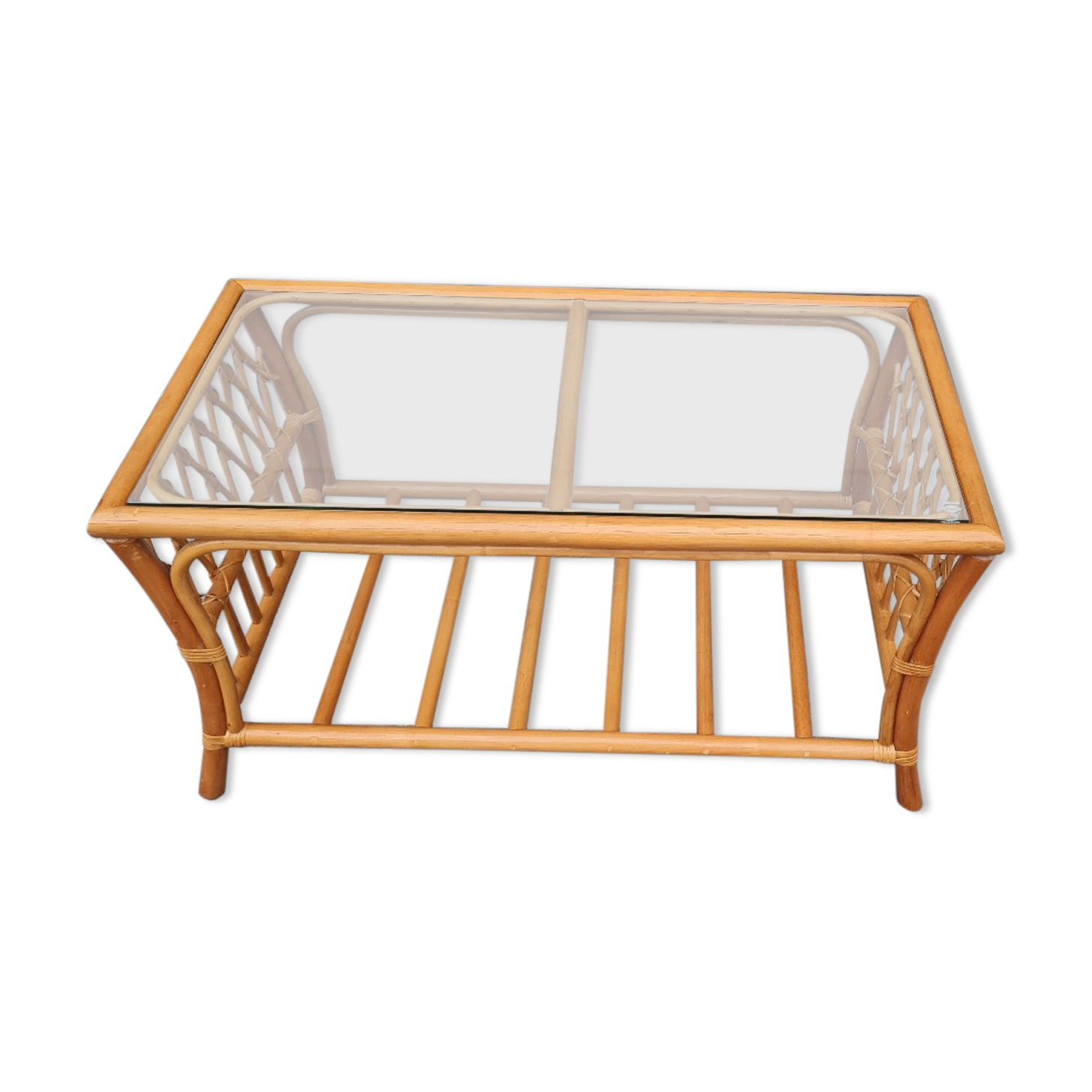 Rattan coffee table