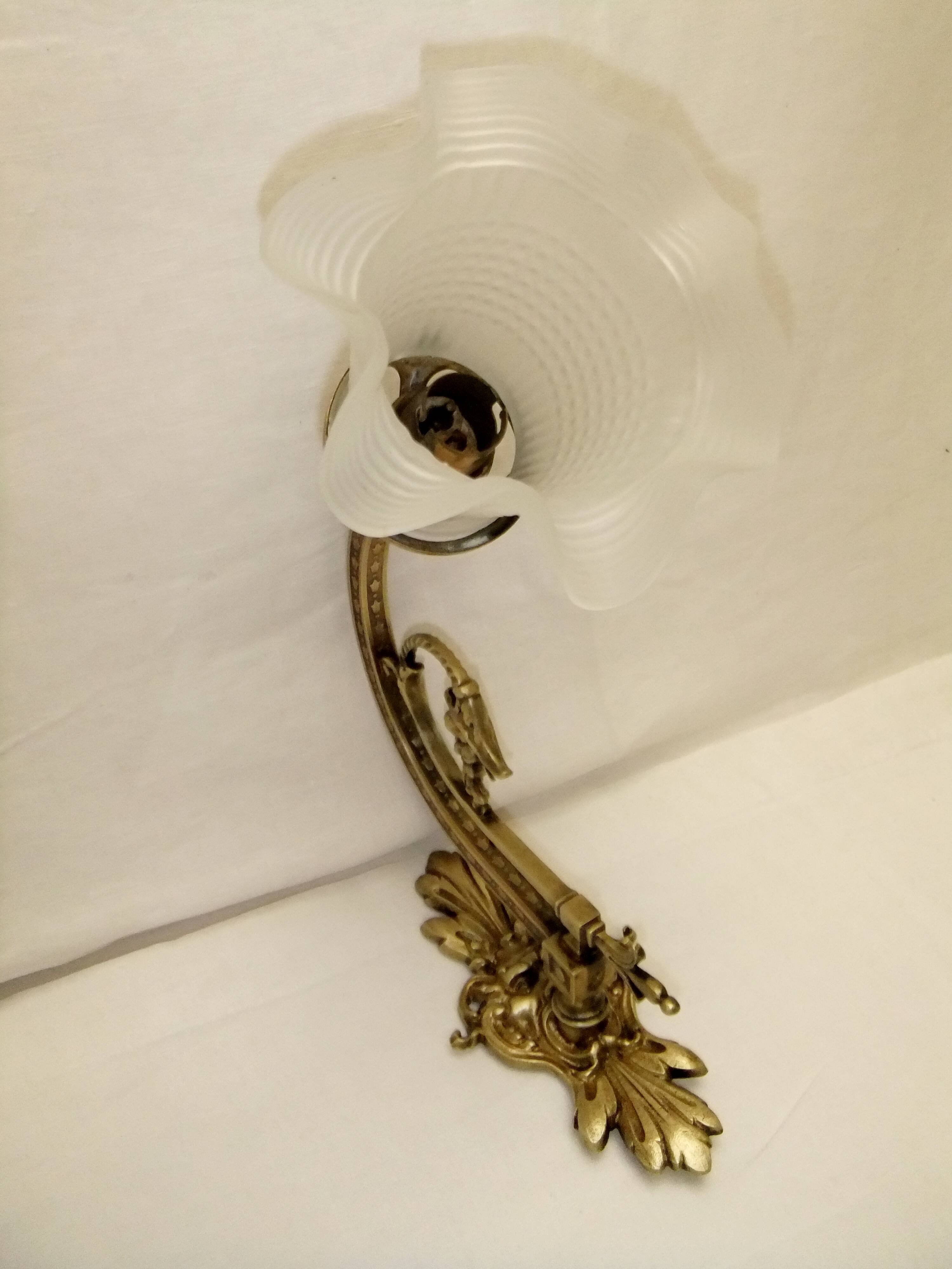 Wall lamp bronze tulip pendant light