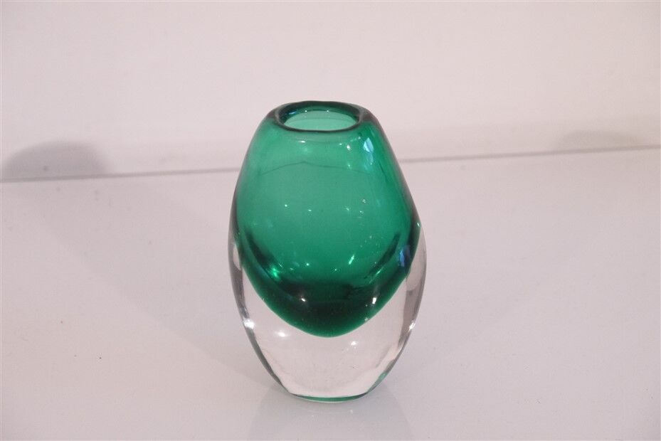 Vintage Scandinavian glass vase sommerso 1960