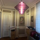Glass chandelier