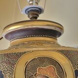 Handmade Asian style lamp in ceramic