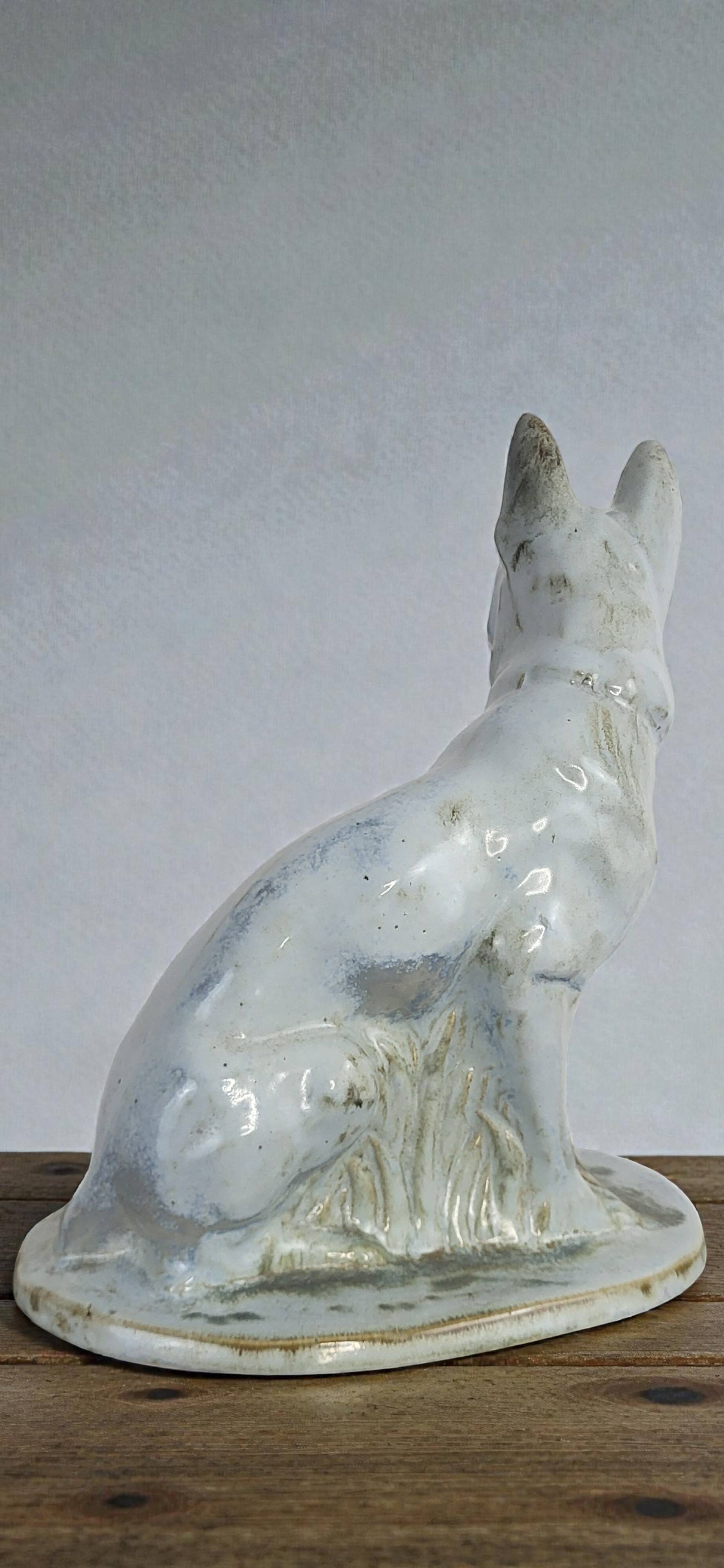Earthenware Dog, Moulin Des Loups Orchies, Art Deco