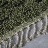 Custom green Moroccan rug