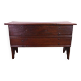 Petit coffre en bois antique en chêne