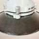 Aluminium and enameled bomb proof pendant lamp 70s