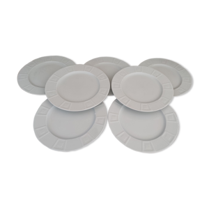 lot de 7 assiettes plates
