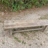 Aerogommed solid wood bench