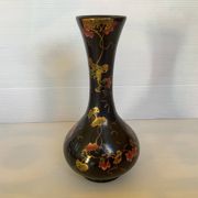Vase décor japonisant