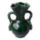 Green ceramic vase