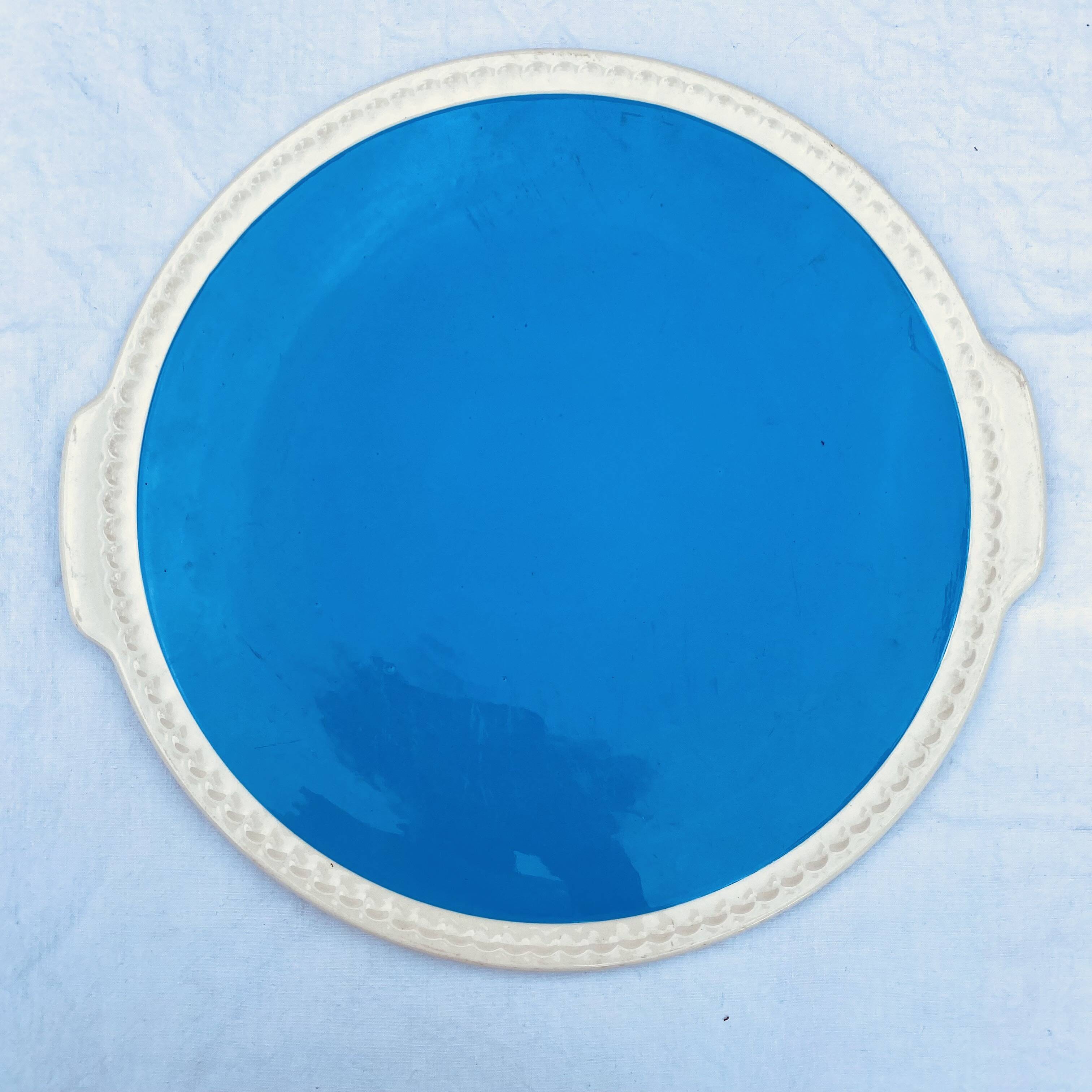Villeroy & Boch two-tone pie or cake dish, Lido, 1950s