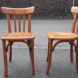 Pair of 60s bistro chairs