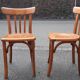 Paire de chaises bistrot années 60