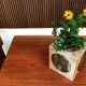 Brutalist ceramic art cube vase by Annette Merkenthaler, Germany 1960s