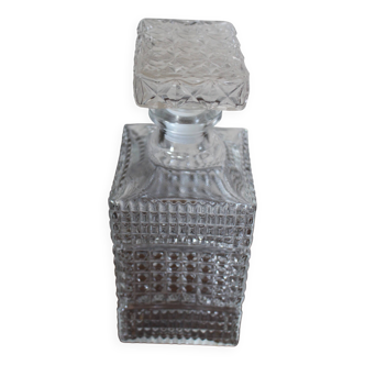 Glass Whiskey Decanter, 80s