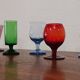 Set of 6 old liquor glasses on mismatched feet