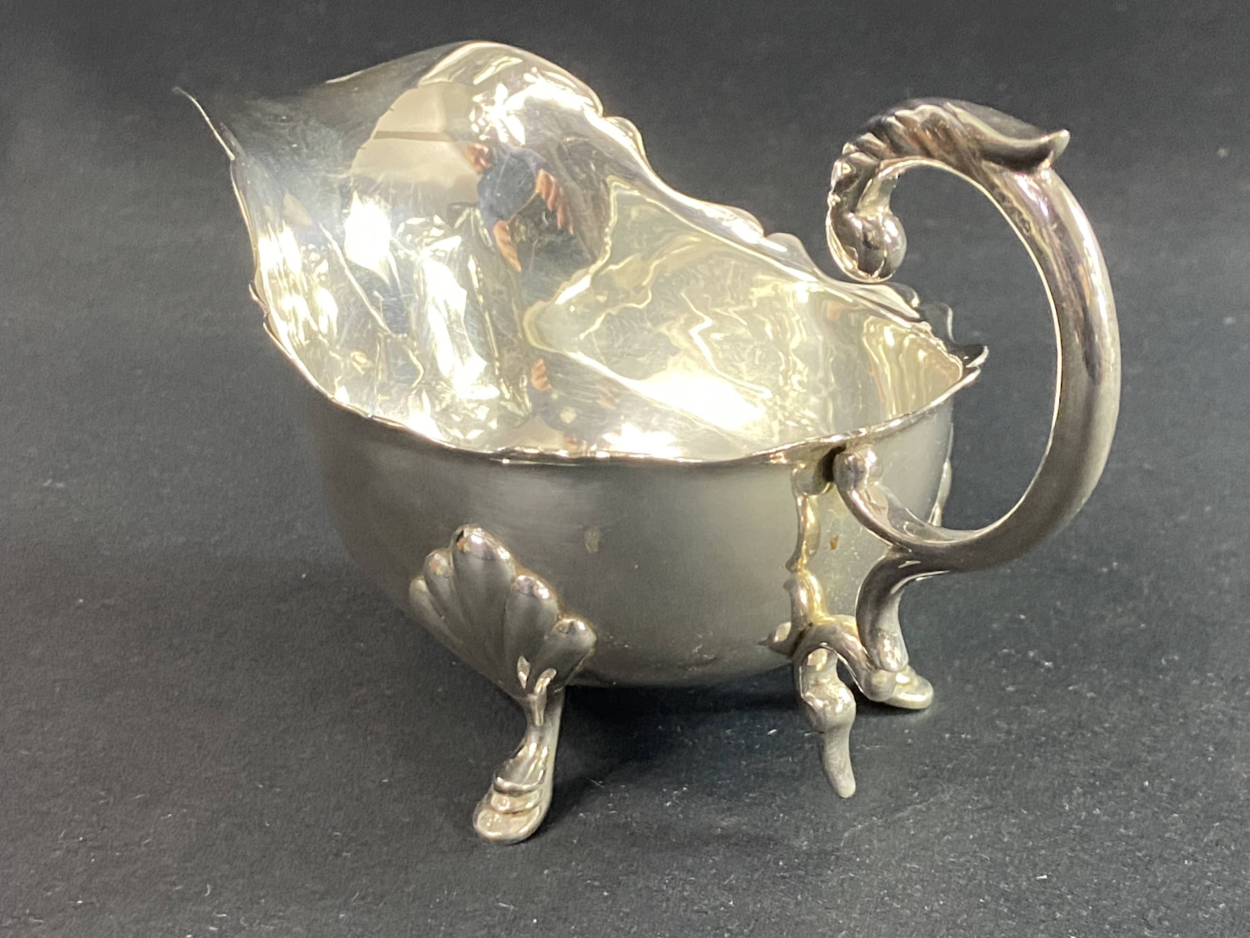 Restoration style metal sauce boat