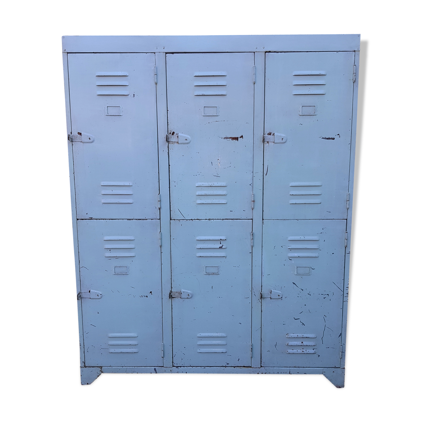 Industrial metal cloakroom 6 doors