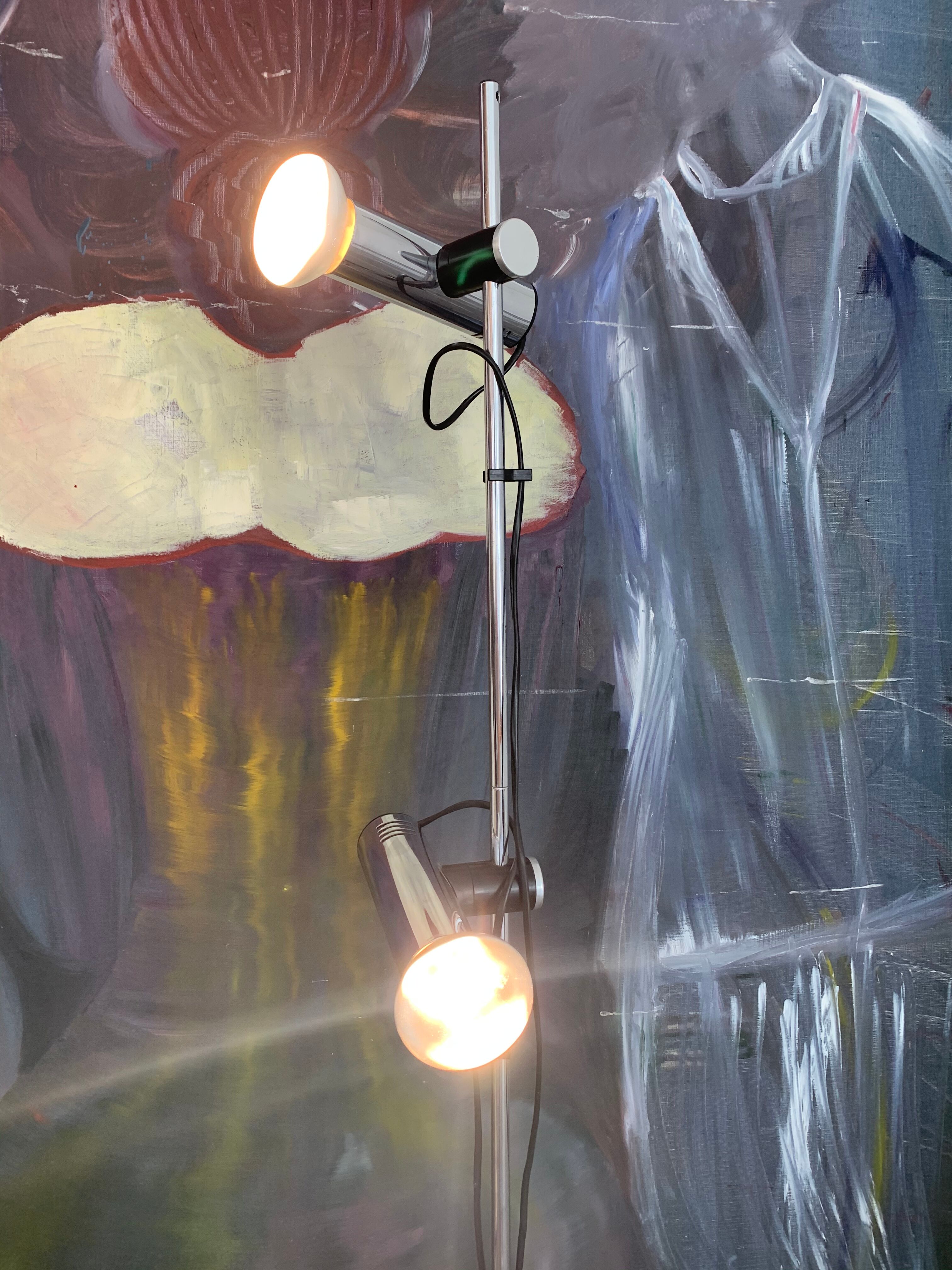 Targetti vintage chrome lampfloor