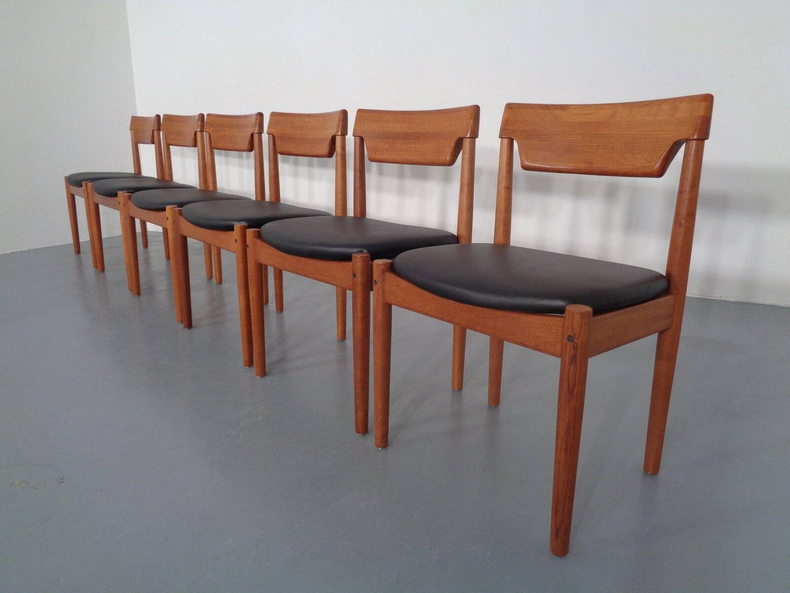 Danish Teak Dining Chairs from Glostrup, 1960s, Set of 6