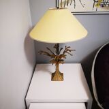 Chiseled bronze table lamp