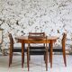 Vintage Scandinavian round teak table, 1960