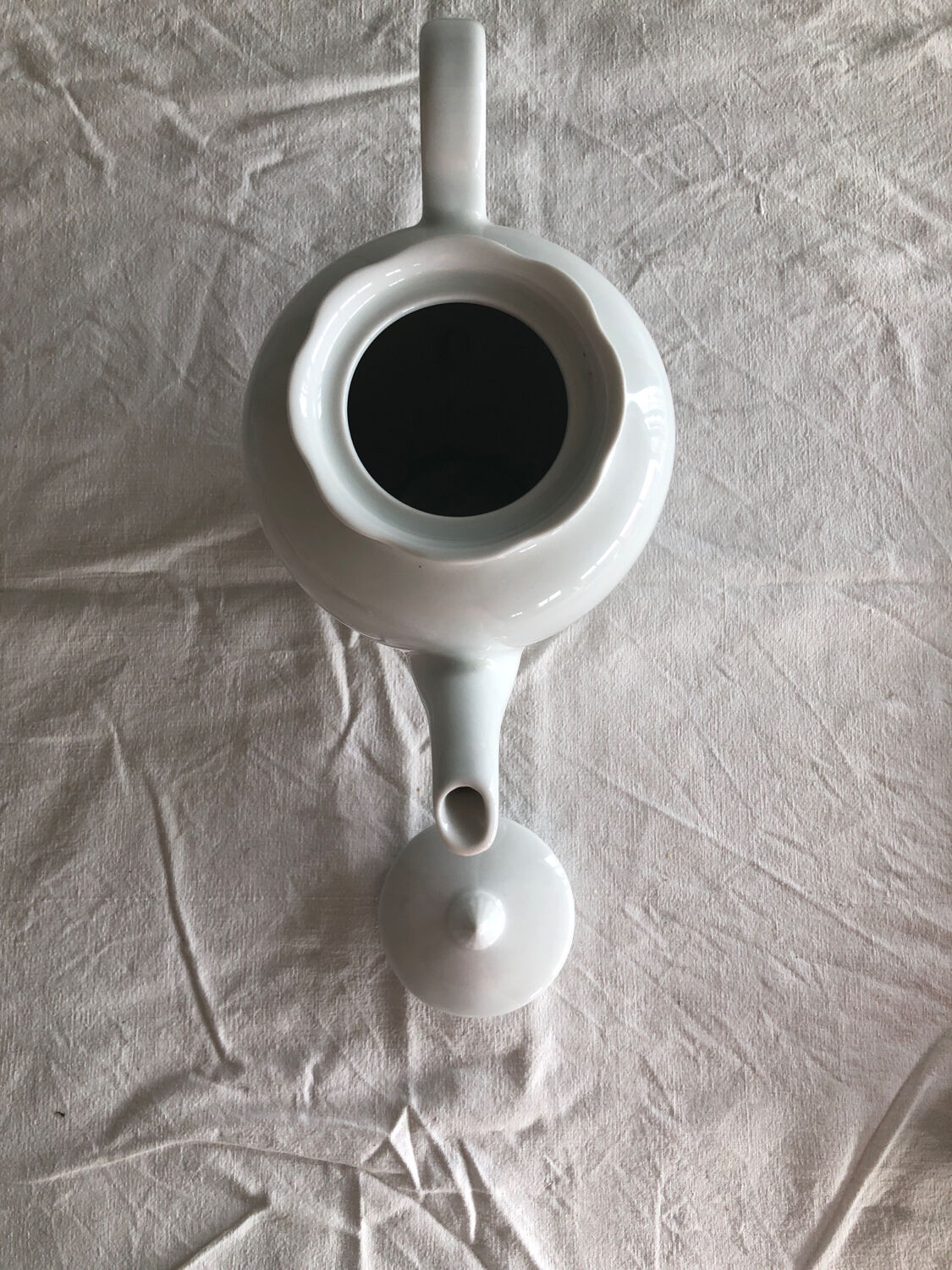 Bavaria festoon white porcelain coffee pot