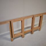 Table à manger en pin cérusé. Ollé Pira. Suède années 1960