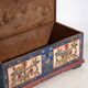 Antique blue folk art style chest (c.1920)