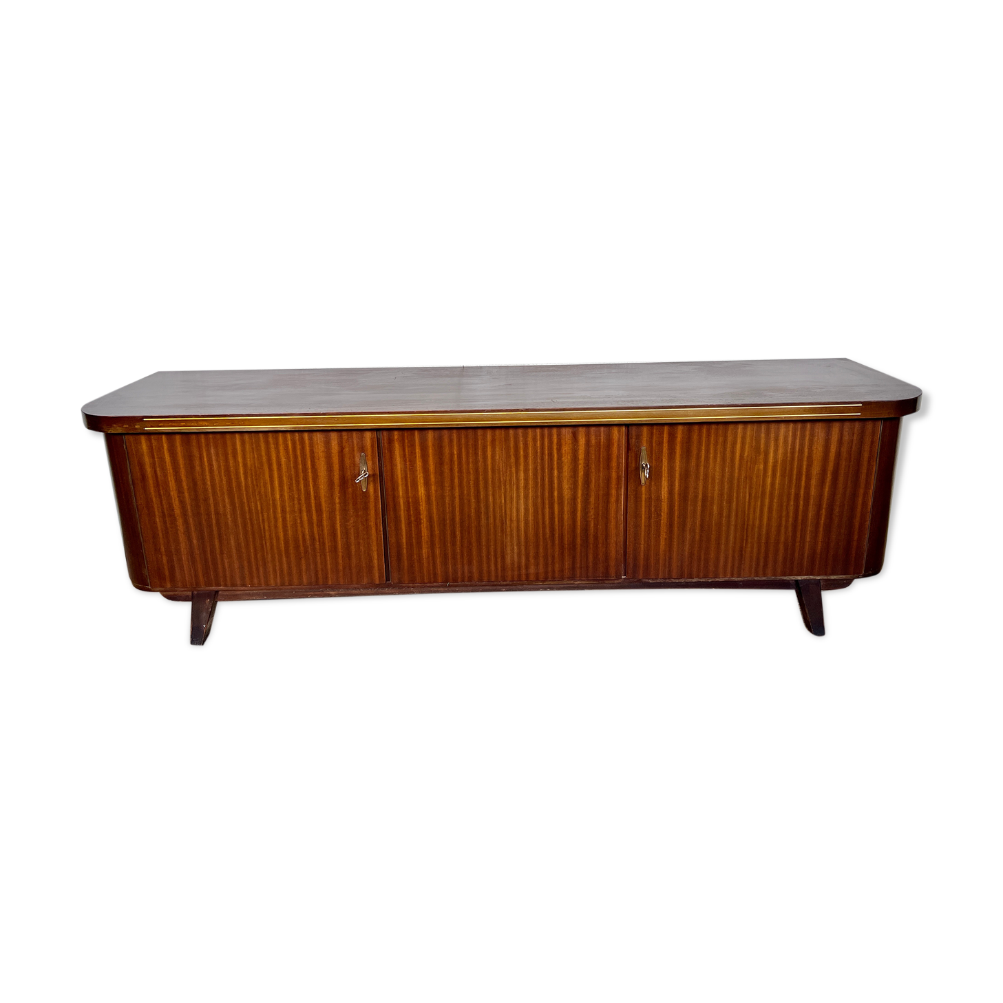 Enfilade vintage hifi tv stand compass feet
