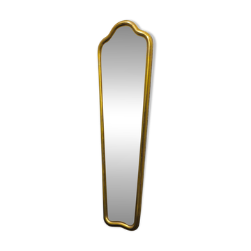 Narrow vintage wall mirror in gilded wood – Louis XV style – 102 cm