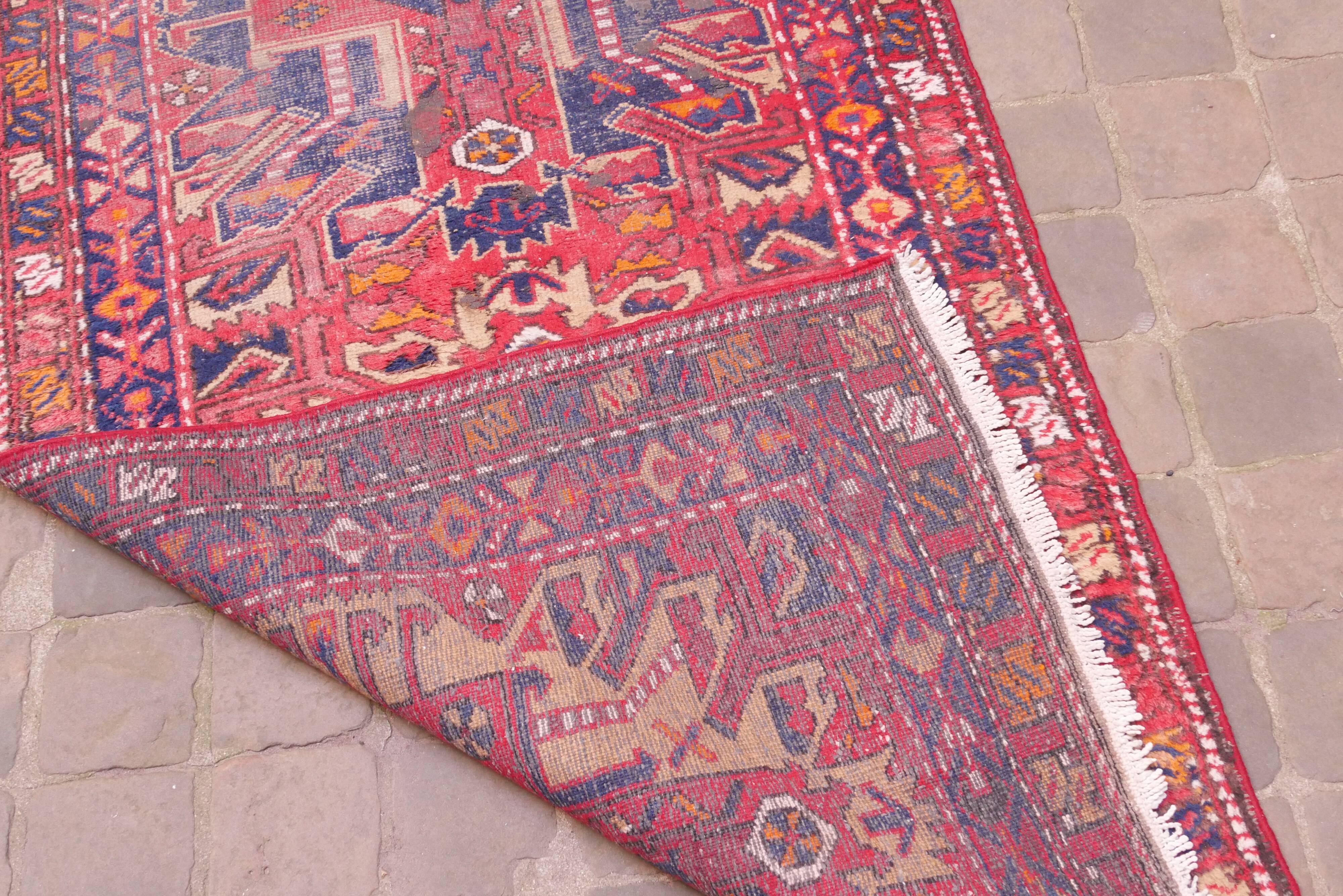 Handmade Oriental carpet of Persian corridor Hamadan