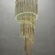 Large Murano Glass Trilobi Chandelier, Italy, 1960s