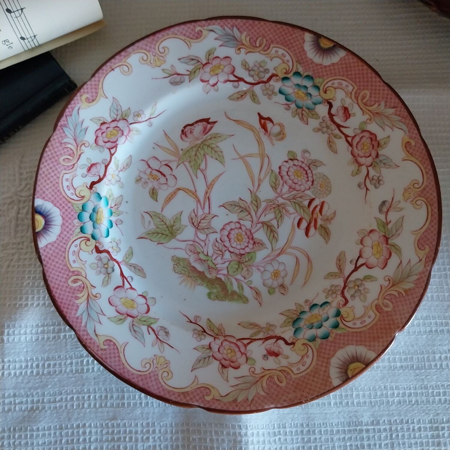Old dessert plate Sarreguemines