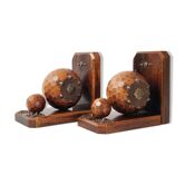 Pair of vintage brutalist bookends