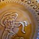 Set of 3 hollow plates Face of Breton Argoat Gourin