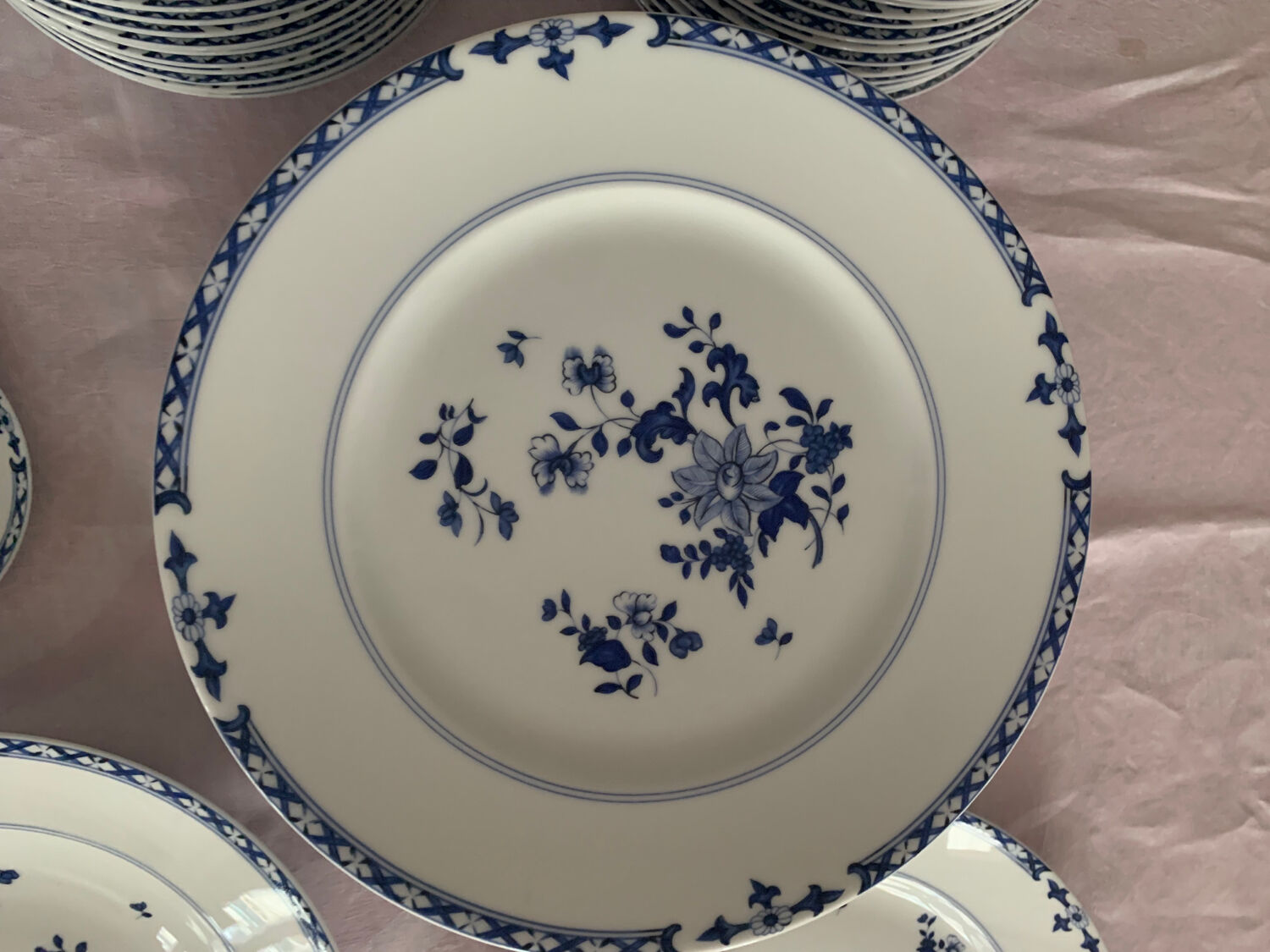 Amphitrite tableware service Ervuis and Raynaud 64 pieces