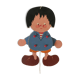 Articulated puppet vintage decoration children's room 60s