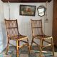 Two rattan chairs