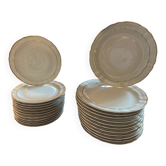Lots of Limoges porcelain plates by Bernardaud.
