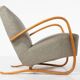Pair of Bentwood Armchairs by Jindrich Halabala H269, Czech Republic, 1940s