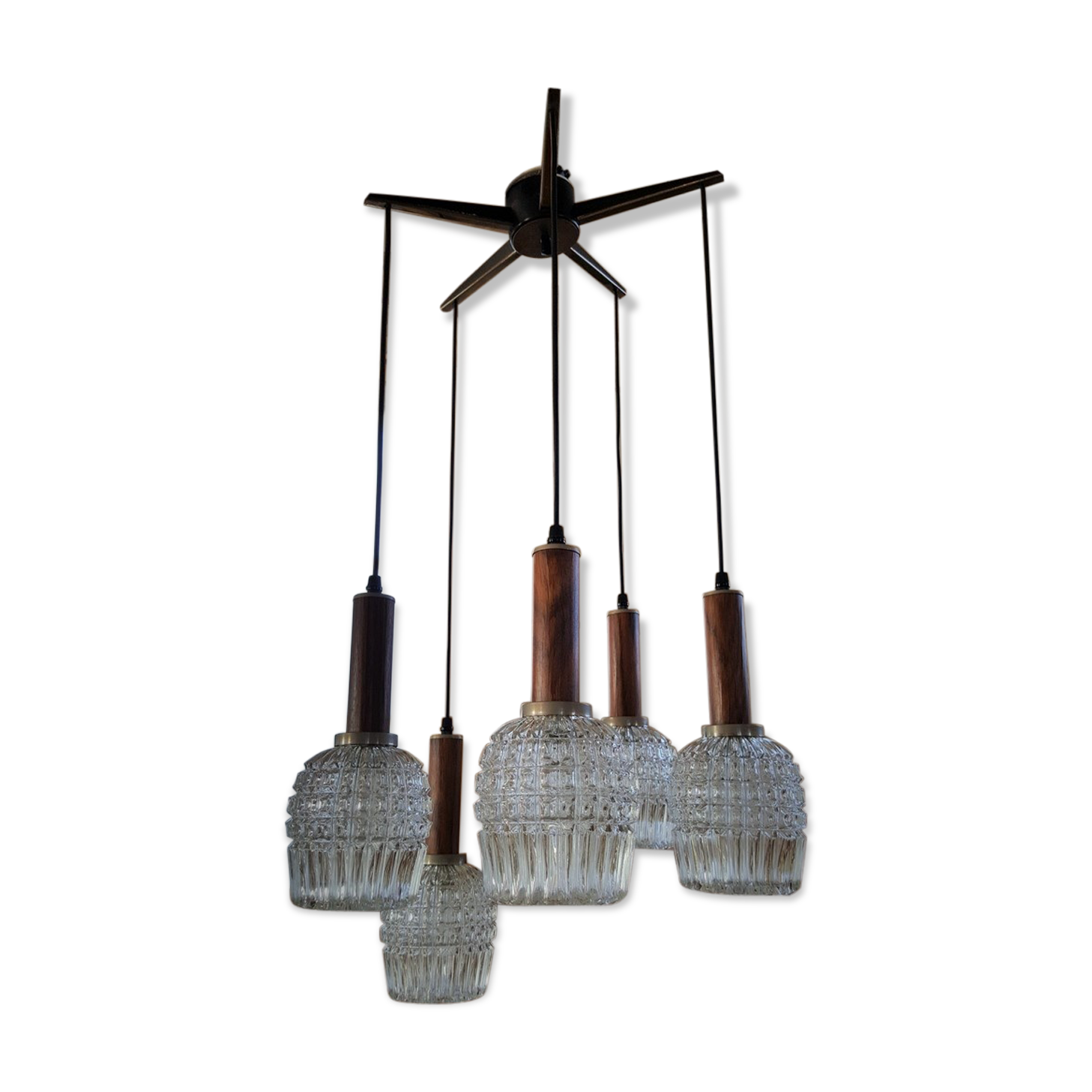 Chandelier cascade vintage 50s