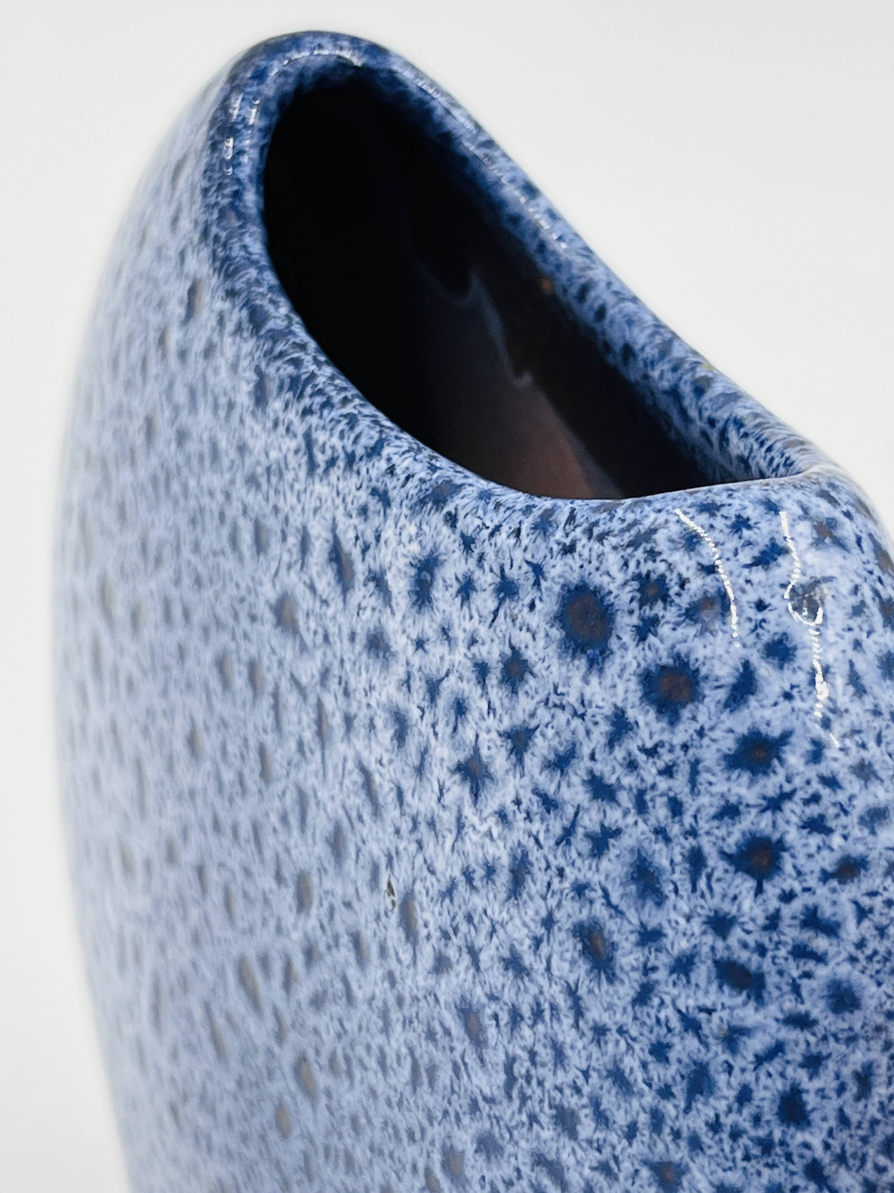 Maredsous ceramic pebble vase by Antonio Lampecco