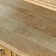 Vintage 1970 Danish Brutalist Light Oak Dining Cabinet, Henning Kjærnulf style