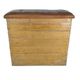 Antique wooden and leather gymnastic box with a jumping hill, 1930er