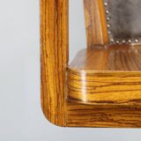 1930s Restored Art Deco Wooden Swivel Office Armchair