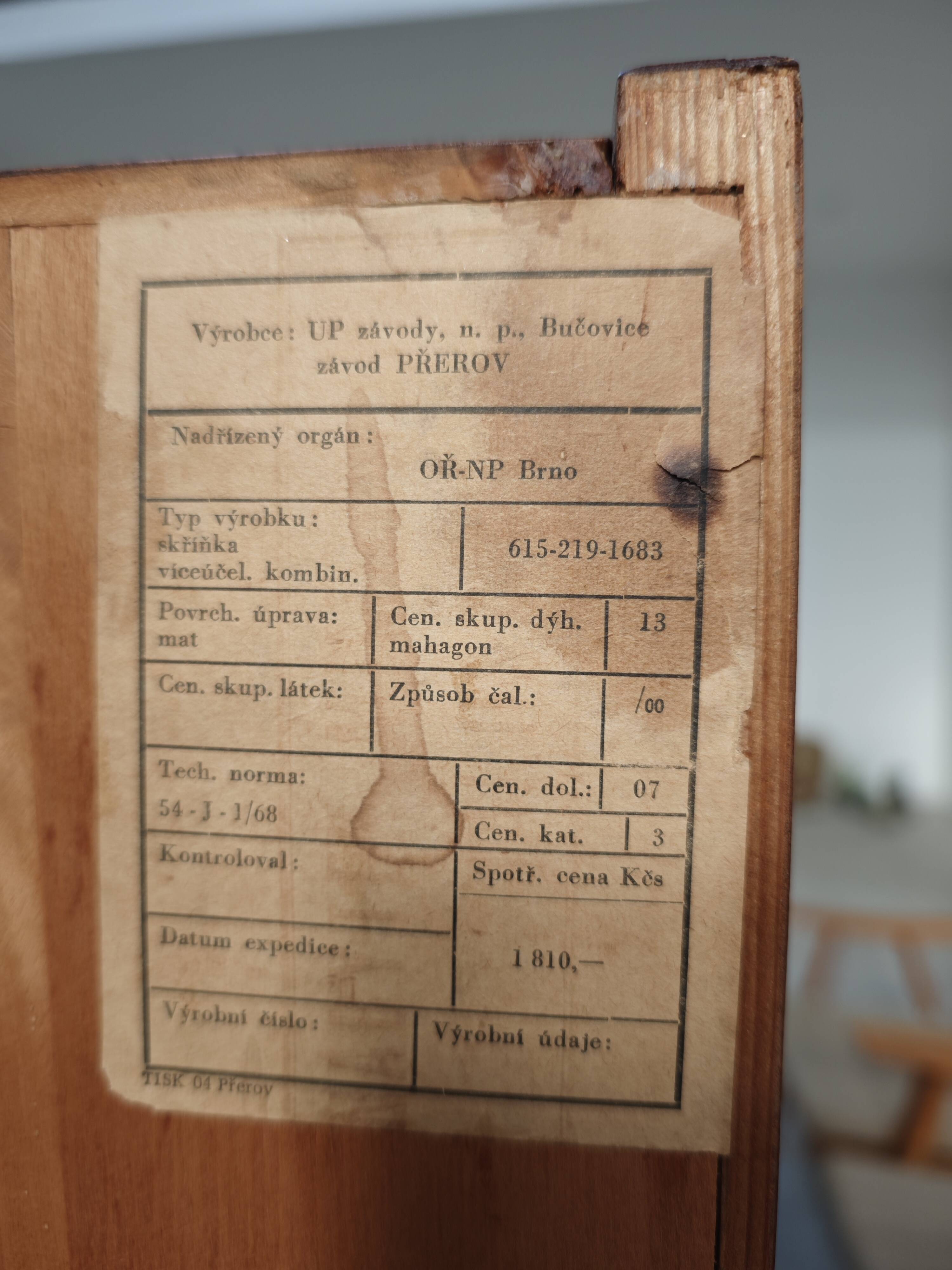 Office Secretary by Frantisek Mezulanik for Up Zavody 1960