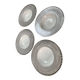 4 porcelain soup plates Table passion collection Noir Astral
