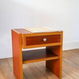 Small teak bedside table, Mid-Century, 1960