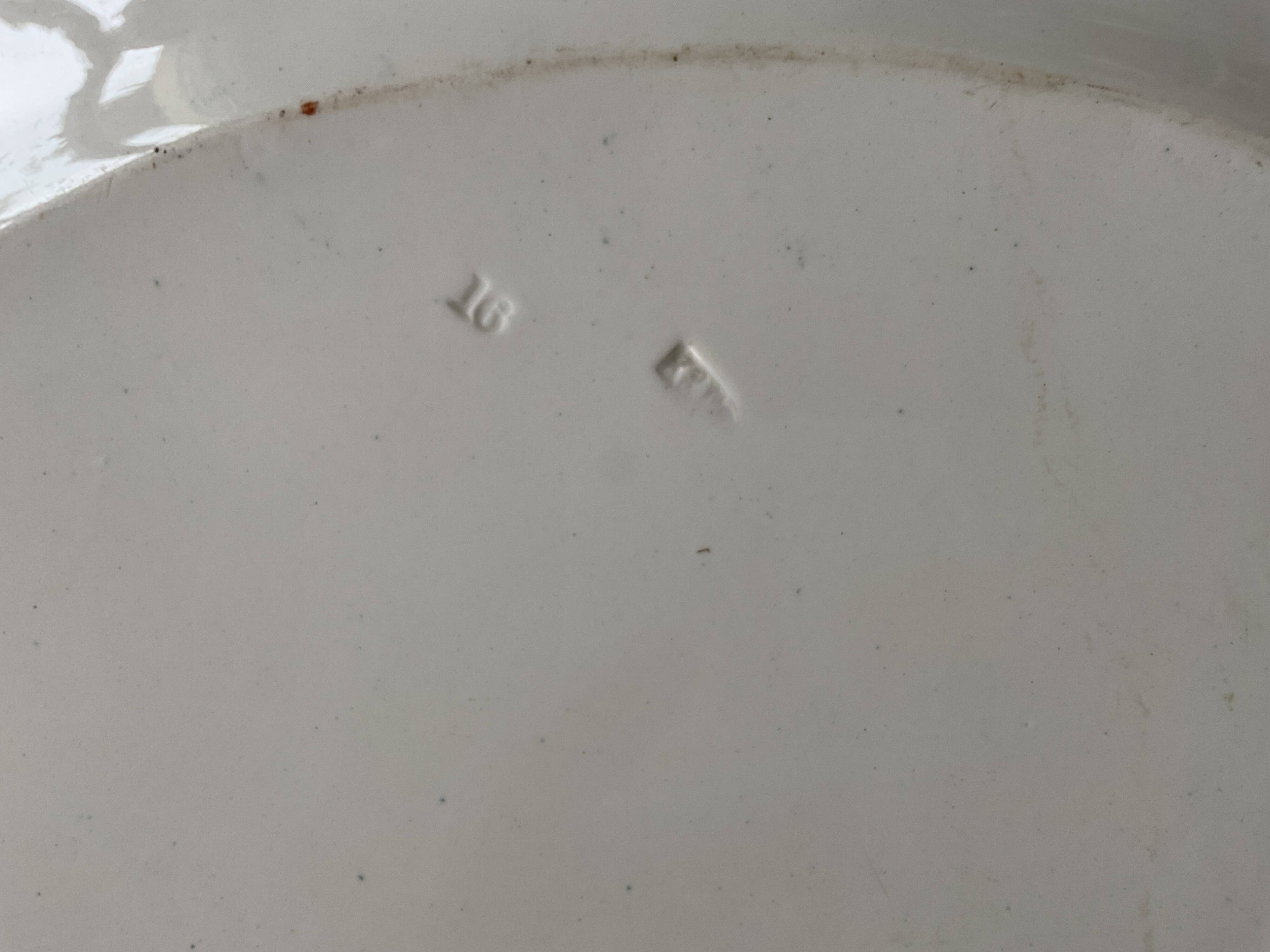 Large oval ironstone dish, Keeling earthenware, “Victoria” model